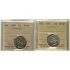 Image 1 : 1892 & 1909 25¢ ICCS EF40.  Lot of 2 coins.