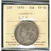 Image 1 : 1870 50¢ ICCS VF30.