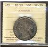 Image 1 : 1872H 50¢ ICCS VF30.
