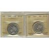 Image 1 : 1919 & 1948 50¢ ICCS VF20.  Lot of 2 coins.