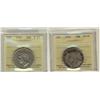 Image 1 : 1932 50¢ ICCS VG8 & 1948 F15.   Lot of 2 ICCS graded key date coins.