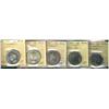 Image 1 : 1945 50¢, 1955, 1967, 31982 SmBds T2 & 2002P Ascension ICCS MS64.  Lot of 5 coins.