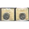 Image 1 : 1947 50¢ ML & 1948 ICCS MS60.  Lot of 2 coins.