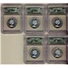 Image 1 : 1953 50¢ NSF ICG MS65.  Lot of 5 coins, all white.