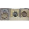 Image 1 : 1935 PCGS & 1939 ICCS $1 MS64 with 1949 ICCS MS65.  Lot of 3 certified coins.
