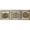 Image 1 : 1935, 1939 & 1950 $1 ICCS MS64.  Lot of 3 coins.