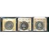 Image 1 : 1936 $1, 1953 SF Rotated Dies Cameo & 1965 Type 5 Cameo ICCS MS60.  Lot of 3 coins.