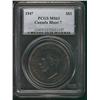 Image 1 : 1947 $1 Blt 7 PCGS MS63.  Intense tones on obverse.