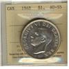 Image 1 : 1948 $1 ICCS AU55.
