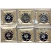 Image 1 : 1954 $1 PL62, 1957 PL64 & 1963 PL65 Heavy Cameo(4).  Lot of 6 ICCS graded coins.