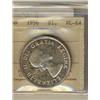 Image 1 : 1956 $1 ICCS PL-64 CAMEO,  a decent example, some tone around the rims.