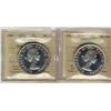 Image 1 : 1956 $1 ICCS PL65 Cameo and Heavy Cameo.   Lot of 2 coins.