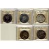 Image 1 : 1964, 1965 SmBds Ptd, LgBds Blt(2) & 1966 ICCS $1 MS64.  Lot of 5 coins all with great toning.