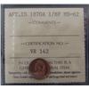 Image 1 : 1967 $1 ERROR PCGS MS62.  Broadstruck on T-1 Planchet.  Should be viewed.