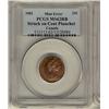 Image 1 : ERROR 1982 25¢, Struck on cent planchet PCGS MS62RB.  Should be viewed.