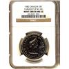Image 1 : ERROR 1982 $1, Curved clip @ 1:00 NGC MS62.