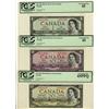 Image 1 : 1954 $1 BC-29b, $10 BC-32b, $20 BC-33b, all PCGS EF45