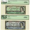 Image 1 : 1954 $1 BC-37dA *X/F, 1954 $5 BC-39bA *S/S both PCGS AU53PPQ