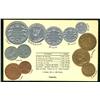 Image 1 : Rare coin postcard of Canada – German issued, circa 1920’s and showing all types of Canadian coins o