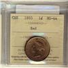 Image 1 : 1893 1¢ ICCS MS64RD.