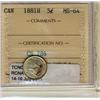 Image 1 : 1881H 5¢ ICCS MS64.  Strong lustre.