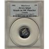 Image 1 : ERROR 196X Silver struck 15% off center NGC graded with surface hairlines.  Should be viewed.