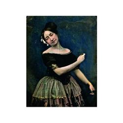 3 Fotógrafo desconocido (XIX)Retrato de una bailarina de la escuela bolera, c. 1845.Daguerrotipo ple