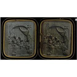 4 Fotógrafo desconocido (XIX)Reproducción de una terracota, c. 1850.Daguerrotipo estereoscópico, 8 x