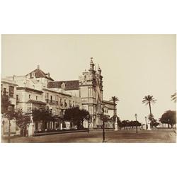20 Charles Clifford (1819-1863)Paseo de la Alameda, Cádiz, 1860.Papel albuminado, imagen 42,6 x 28,5
