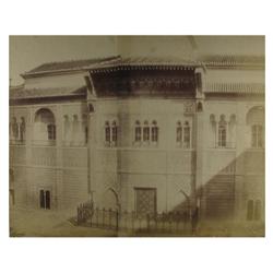 27 Joaquim Pedrosa (1816-1885)Fotografía panorámica des dos imágenes, Alcázar Real, Sevilla, 1857.Pa