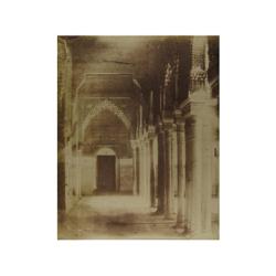 28 Joaquim Pedrosa (1816-1885)La Alhambra, claustro del patio de los Leones, 1857.Papel salado, 39 x