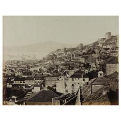 33 Robert Peters Napper (1819-1867)Gibraltar, vista hacia España, 1860-1863.Papel albuminado, 16 x 2