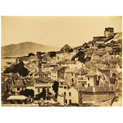47 J. LaurentGibraltar, 423, vista de la población, 1860-1870.Papel albuminado, 24,8 x 33,5 cm, dato