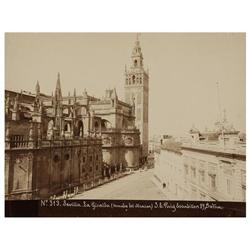 80 José Esplugas Puig (XIX)5 fotografías de vistas de Sevilla, 1880-1890.Papeles albuminados, datos