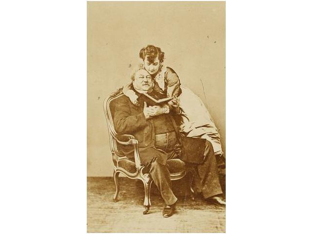 103 A Liebert Y Otros Xix 3 Retratos De Alejandro Dumas Uno Junto A Su Amante Ada Isaax Menjen 1