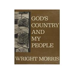 LIBRO: Wright Morris. God´s country and my people. Harper & Row publishers, New York, 1968. Folio me