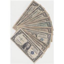 Lot of 20 Silver Certificates-Average-