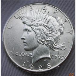 1926 Mint State Peace Silver Dollar