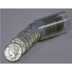 Lot of (20) Peace Silver Dollars-