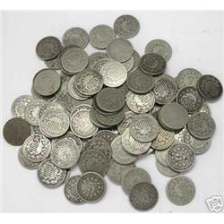 Lot of 10 Shield Nickels-