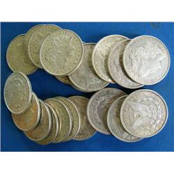 Lot of 20 Morgan Silver Dollars-