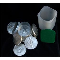 (20) Silver Eagles Bullion