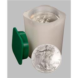 Lot of 20 Silver Eagle Bullion