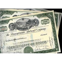 Lot of (100) Stock Certificates - Mixed -
