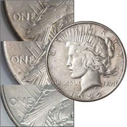 1922 O-P-S Peace Dollar Set - Good