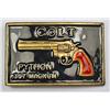 Image 1 : VINTAGE COLT PYTHON .357 MAGNUM ENAMELED BELT BUCK