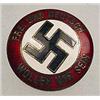 Image 1 : WW2 GERMAN NAZI ENAMELED BADGE / PINBACK - Reads o