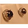 Image 2 : PAIR OF 14K WHITE GOLD BLACK AND WHITE DIAMOND EAR