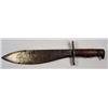 Image 2 : WW1 US ARMY COMBAT BOLO KNIFE W/ SCABBARD - Blade