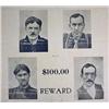 Image 2 : 1902 REWARD POSTER FOR 4 ESCAPED BURGLARS FROM ALA